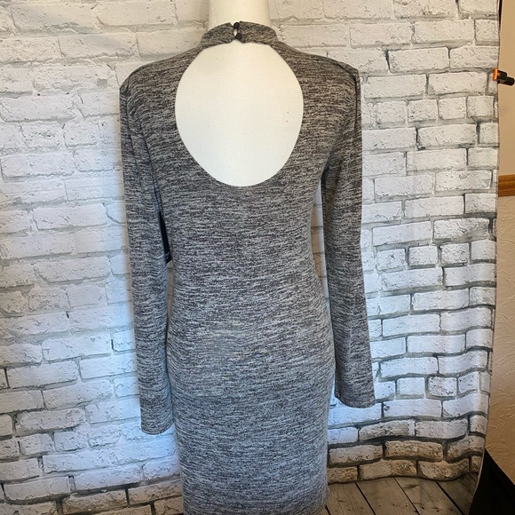 Free Press Clothing, Heather Grey Mini Dress - Picture 3 of 5